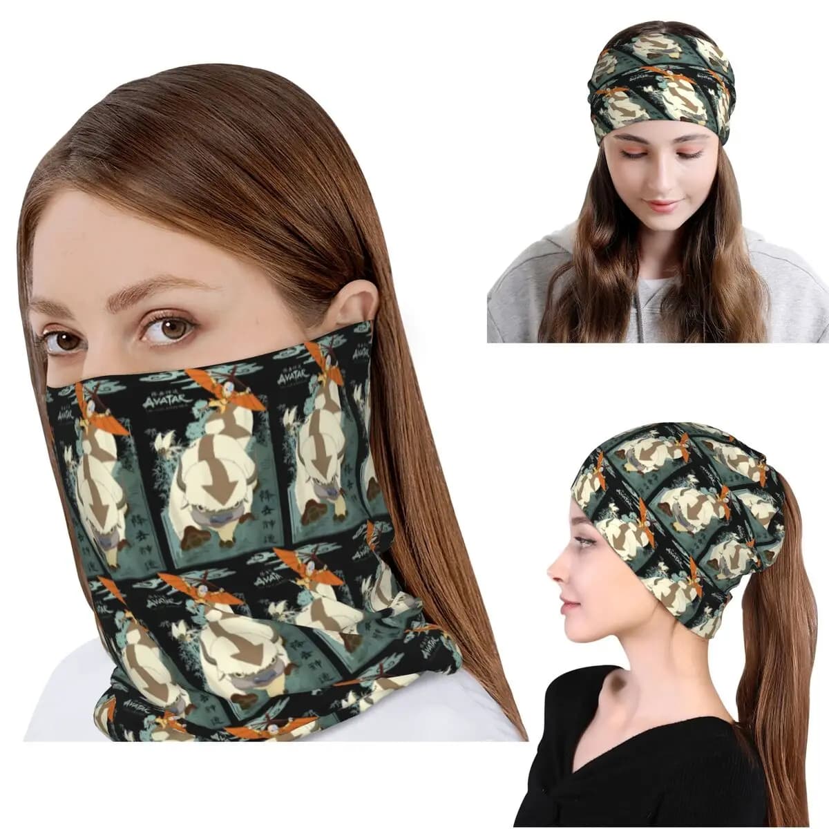 Avatar In Flight Bandana Neck Gaiter Wrap Mask Sciarpa Maschera calda per il viso Cappello tipo berretto per uomo donna adulto traspirante