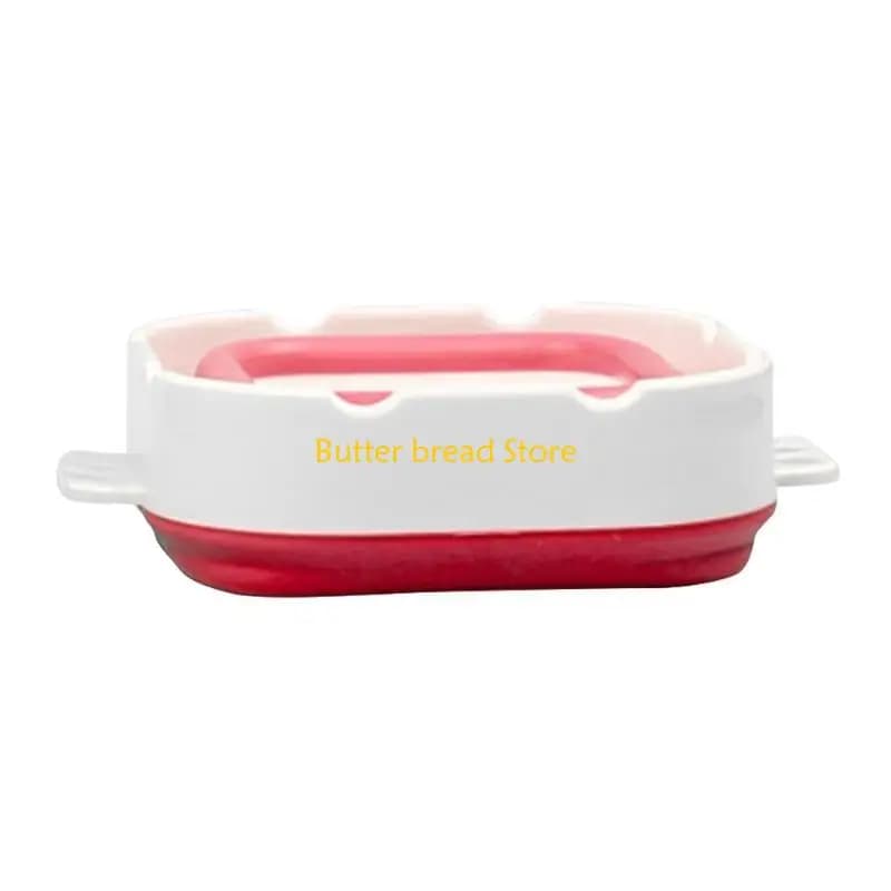 W89C Paint Brush Basin with Brushes Holder, Paint Brush Cleaner for Acrylic, Watercolor,Oil Painting and Water-Based Paints