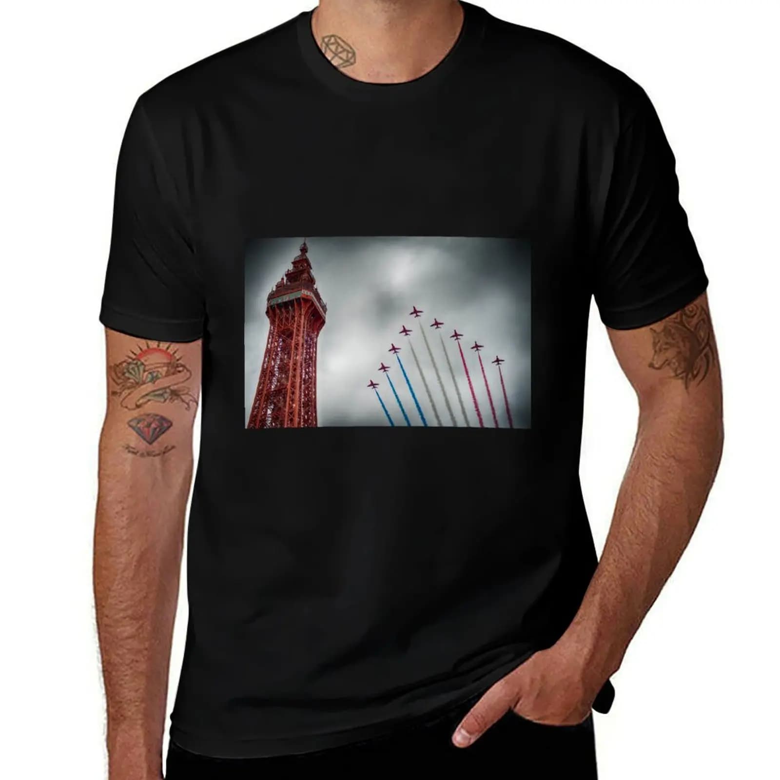T-shirt Red Arrows at Blackpool T-shirt in cotone morbido e resistente