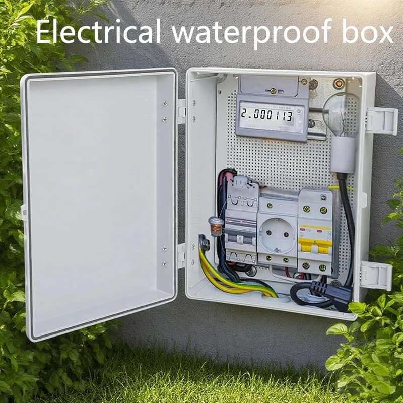 IP67 Outdoor Waterproof Box, Plastic Base Box for ABS Engineering, External Monitoring Power Box