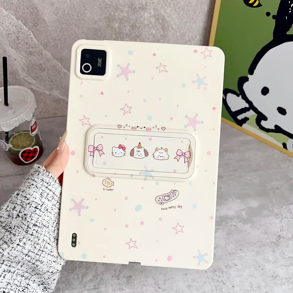 For Xiaomi Pad 5678 Pro 6S 7S Pro Case PC+TPU with Bracket Tablet Shell for Redmi Pad SE/K Pad Mini 8.8/Pad2 Pro Poco Pad M1-C