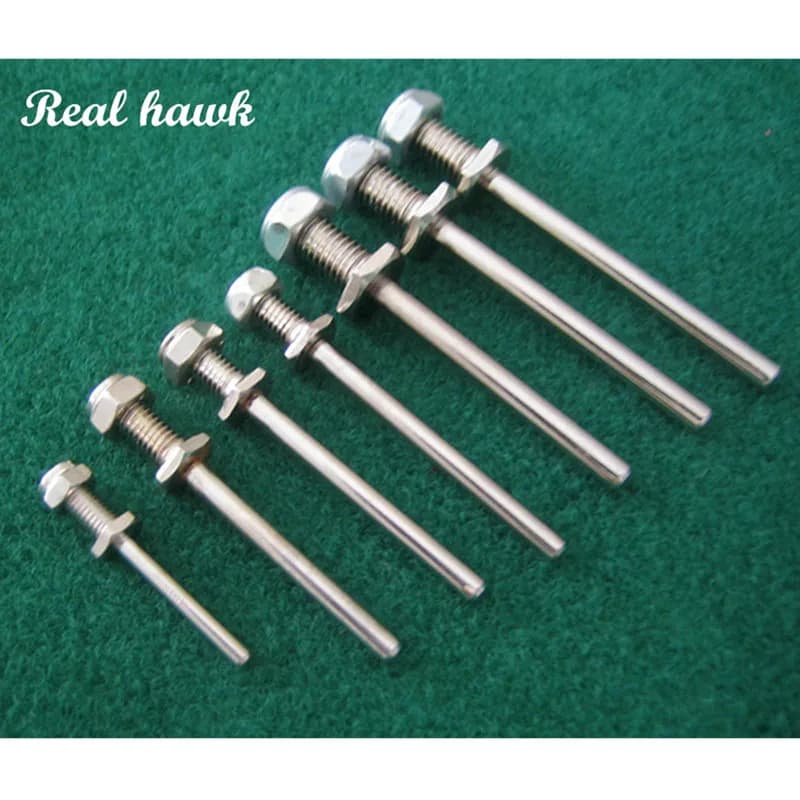 1 paio D3/D4/D5 carrello di atterraggio albero ruota M5/M6/M8 asse in acciaio con dadi kit di montaggio per parti fai da te modello di aereo RC