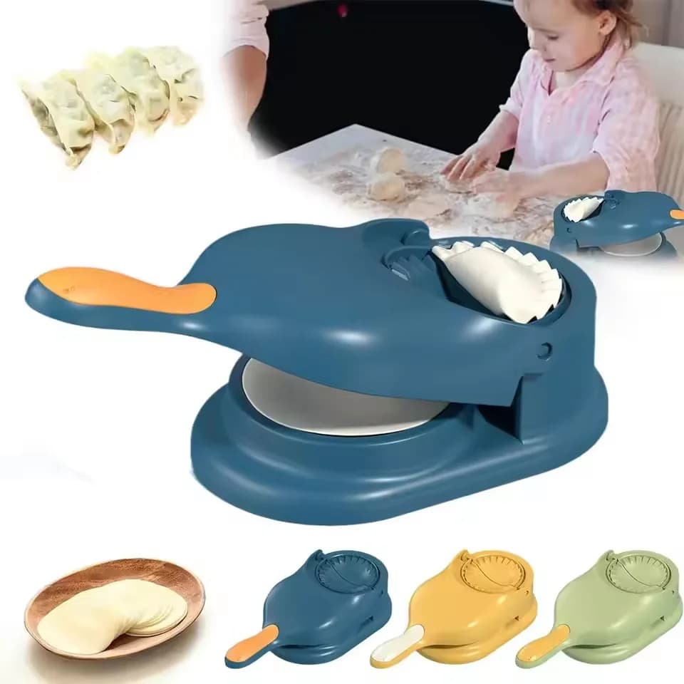 2in1 Dumpling Maker Automatic Dumpling Maker Dumpling Making Kitchen Tool Dough Skin Rolling Mold For Making Dumplings