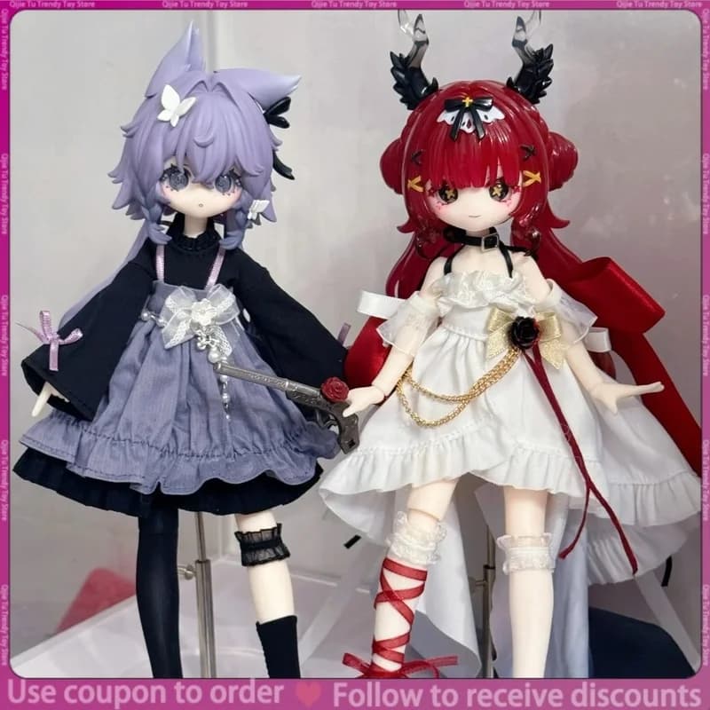 Genuine Meki Final Blessing Series 1/8 Bjd Blind Box Action Figure Dolls Mystery Box Cute Gift Desktop Ornament Cartoon Model