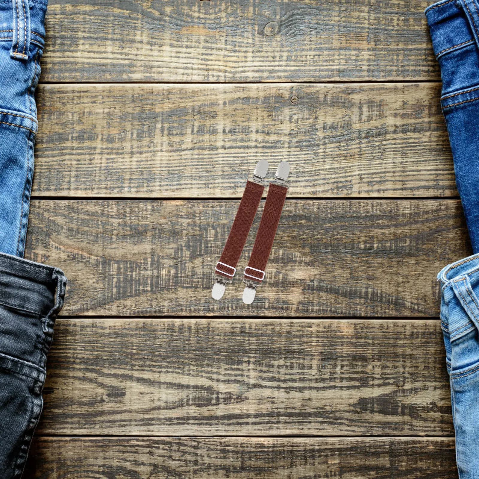 1 Paio di Clip Elastiche Multifunzionali Regolabili per Pantaloni da Ciclismo, Copridivani, Lenzuola, Coprimaterassi