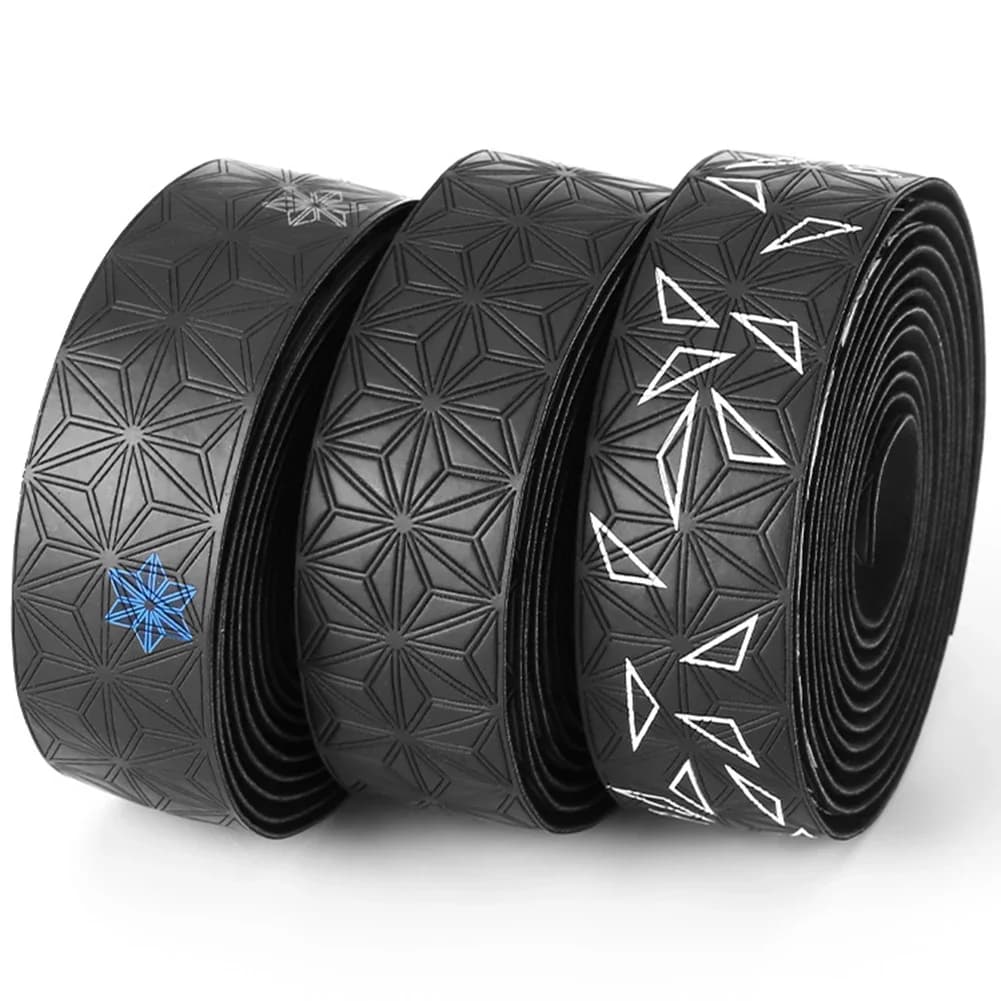 2 pcs non-slip handlebar tape PU road bike shock absorption handlebar tape with end caps bicycle rack cycling tools