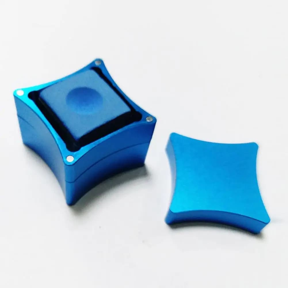 Pool Cue Chalk Holder with Magnet Cue Tip Chalk Holder Portable Magnetic Pool Cue Chalk Holder Aluminum Alloy for Billiard