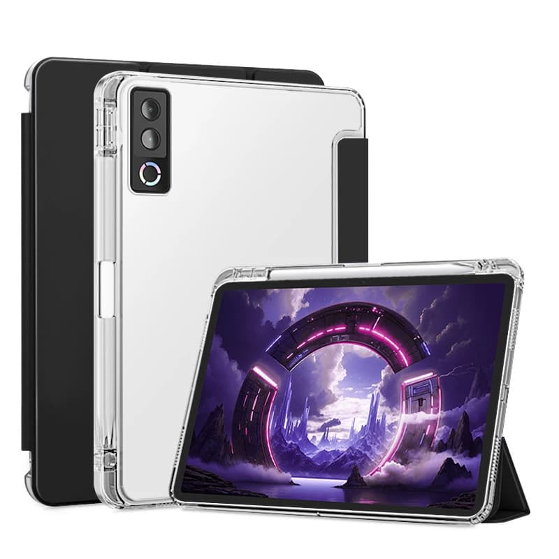 For Lenovo Legion Y900 13 2026 Case with Pencil Holder Flip Stand Clear TPU Back Cover Funda For LEGION Y900 13" TB522FU