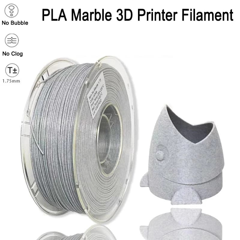 3D Printer Filament PLA marble effect 1,75 mm Consumable for 3D printing Plastic material for 3D printing in marble