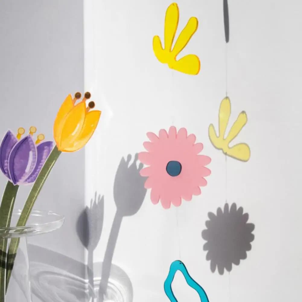 Acrylic Wind Chime Useful Colorful Cute Pendant Nordic Wind Chime Acrylic Wind Chime