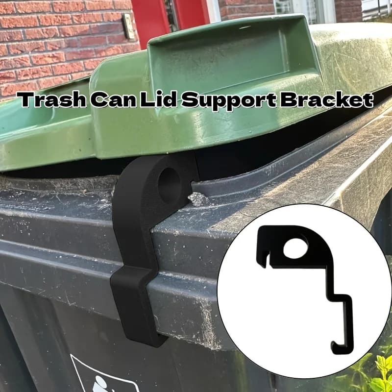 1PCS Bidoni dei rifiuti Staffa di supporto del coperchio della pattumiera Staffa di supporto del coperchio del bidone della spazzatura Spaziatura del contenitore della spazzatura Supporto del bidone della spazzatura