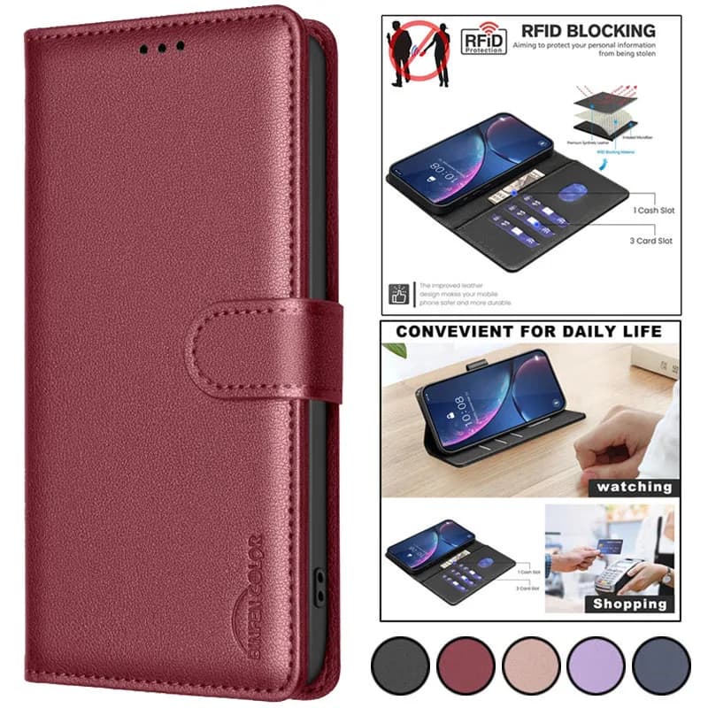 Per Etui Xiaomi Redmi A5 4G Custodia classica in pelle Flip per Xiaomi Redmi A5 A 5 171mm RFID Blocco Portafoglio Copertura del telefono