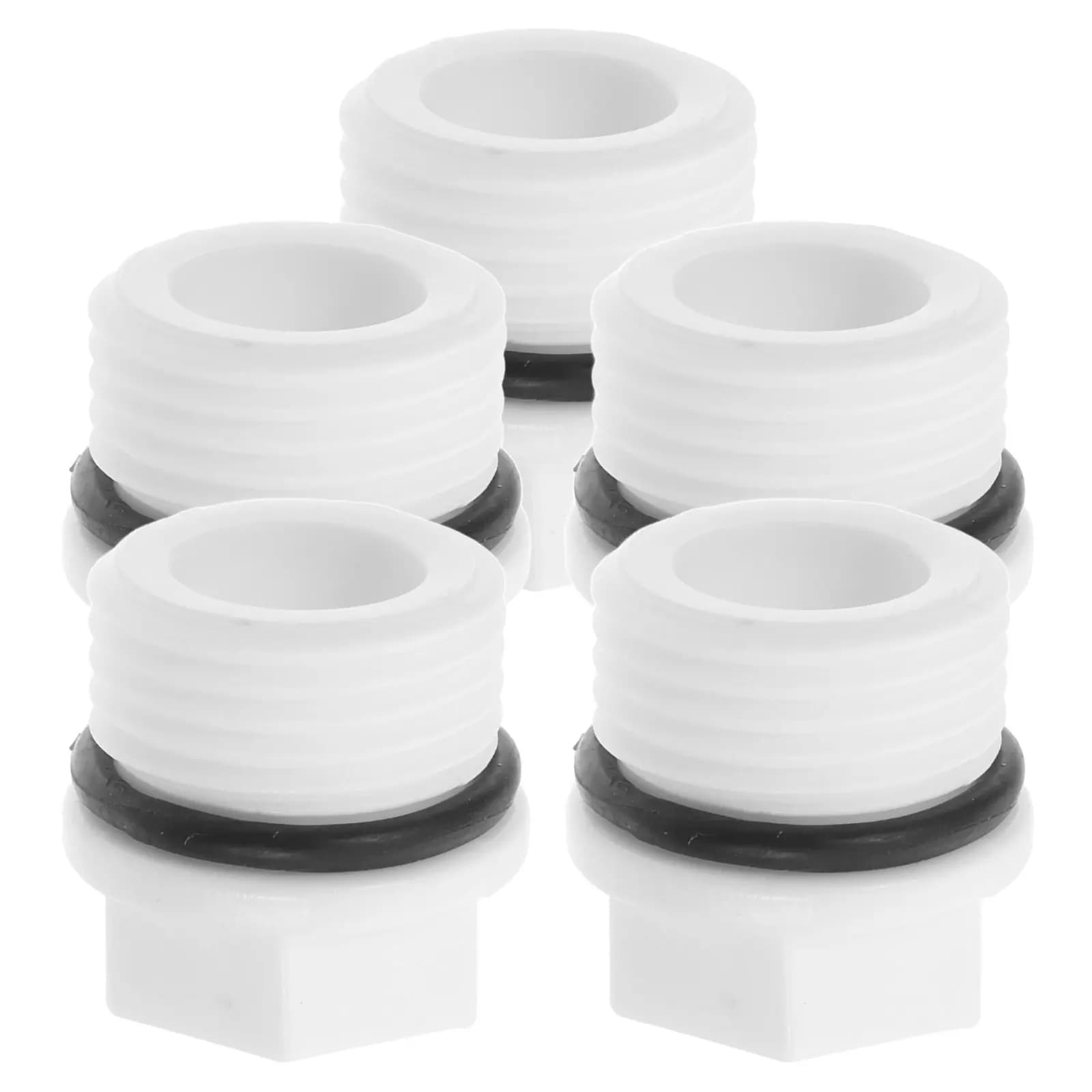 5Pcs Ppr Male Thread Pipe Plug End Cap Hexagonal Fitting for Garden Hose Sprinkler Water Pipe Connector Irrigation Solutions