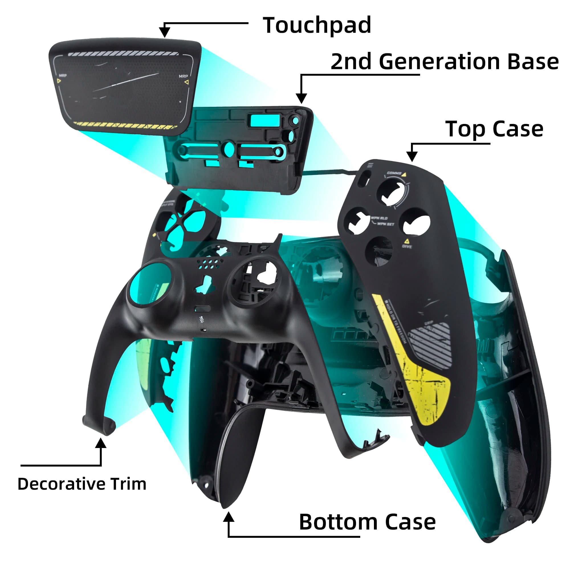 Cover Protettiva Antiscivolo per Controller DualSense PS5 010 020 030 040 050, Accessori per Videogiochi