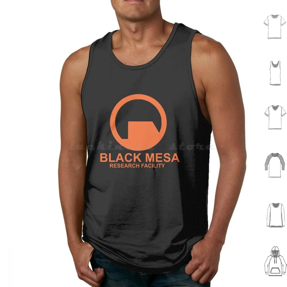 Black Mesa Research Facility Orange Essential Tank Tops Gilet senza maniche Half Life Halflife Gordon Freeman 2 3 Barney Game