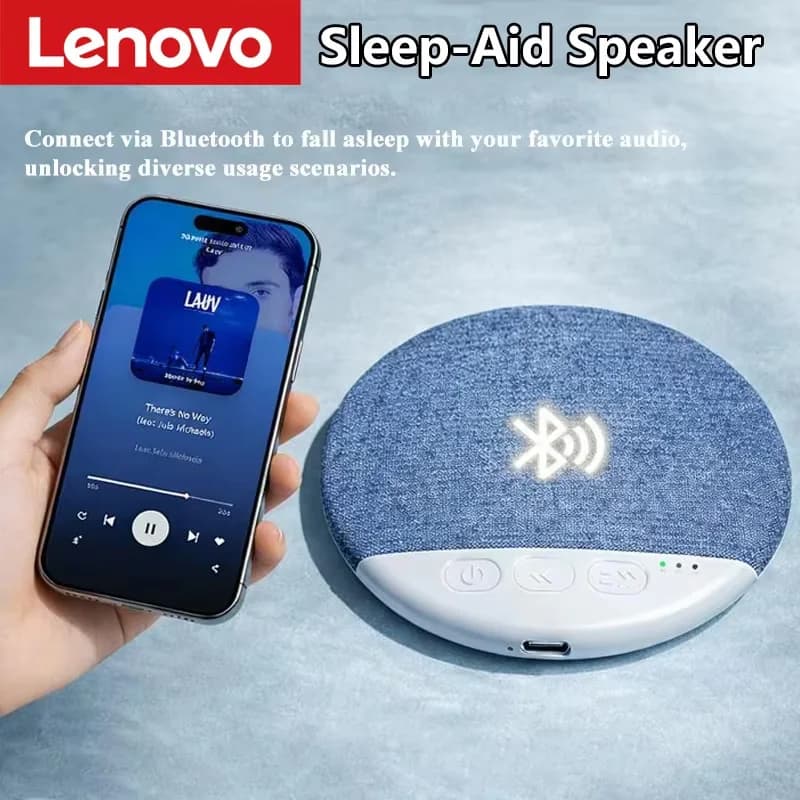 Altoparlante Bluetooth per il Sonno, Mini Soundbar con Suoni Naturali e Rumore Bianco, Lettore Musicale MP3 Wireless Ultra Sottile con Timer