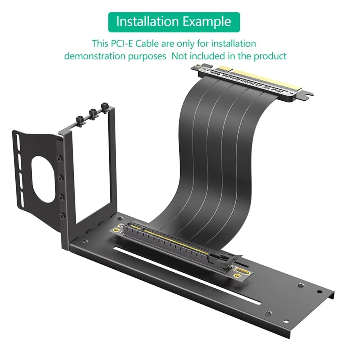 【To&On-e】 Staffa di montaggio GPU verticale, supporto per scheda grafica a 3 slot con hardware, dock EGPU, docking station GPU esterna