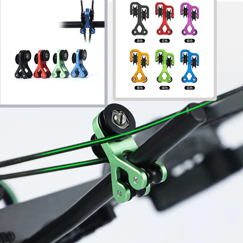 Tiro con l'arco Arco composto Cavo Blocco scorrevole Arco String Splitter Protezione Roller Glide Dispositivo Tiro al bersaglio Accessori da caccia