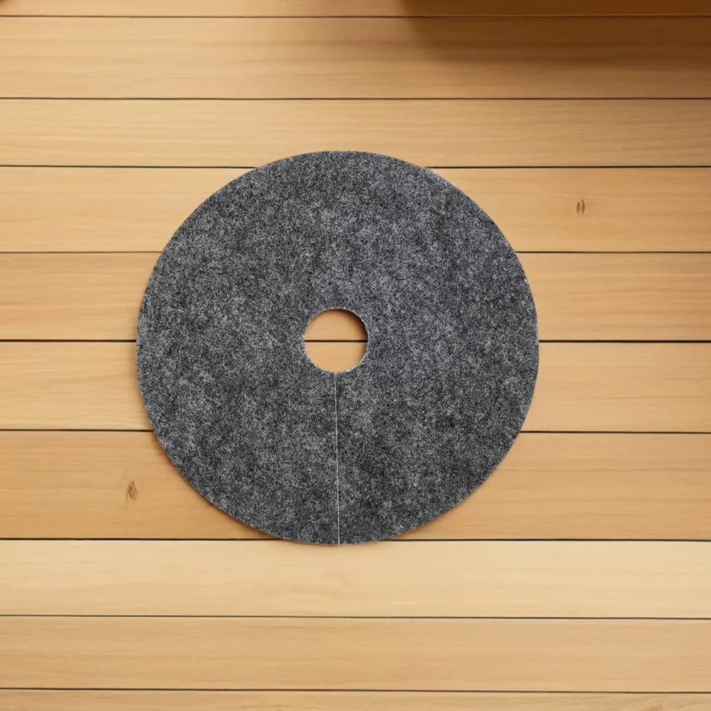 10 Pezzi Tappetini Rotondi in Tessuto Non Tessuto per Pacciamatura, Copertura Base Alberi, Dischi per Vasi da Fiori, Giardinaggio, Controllo Erba, Barriera Radicale, Diametro 28 cm