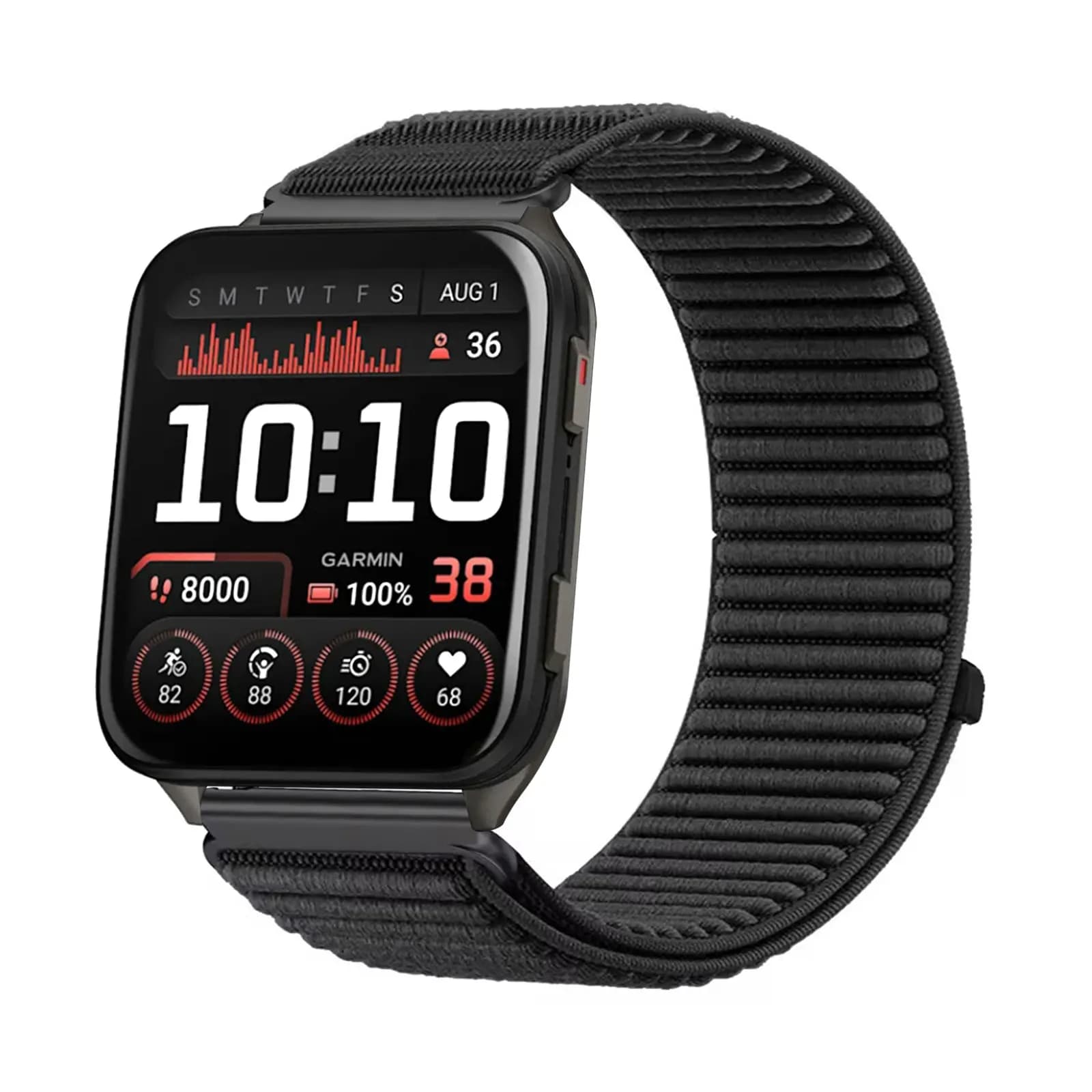 Fasce in nylon per cinturino Garmin Venu X1, cinturino elastico in nylon velcro morbido