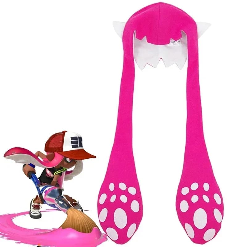 Premium Outfit Game Splatoon 2 Inkling Squid Cosplay Cute Hat Winter Balaclava Halloween Party Adult Cap Costumes Access