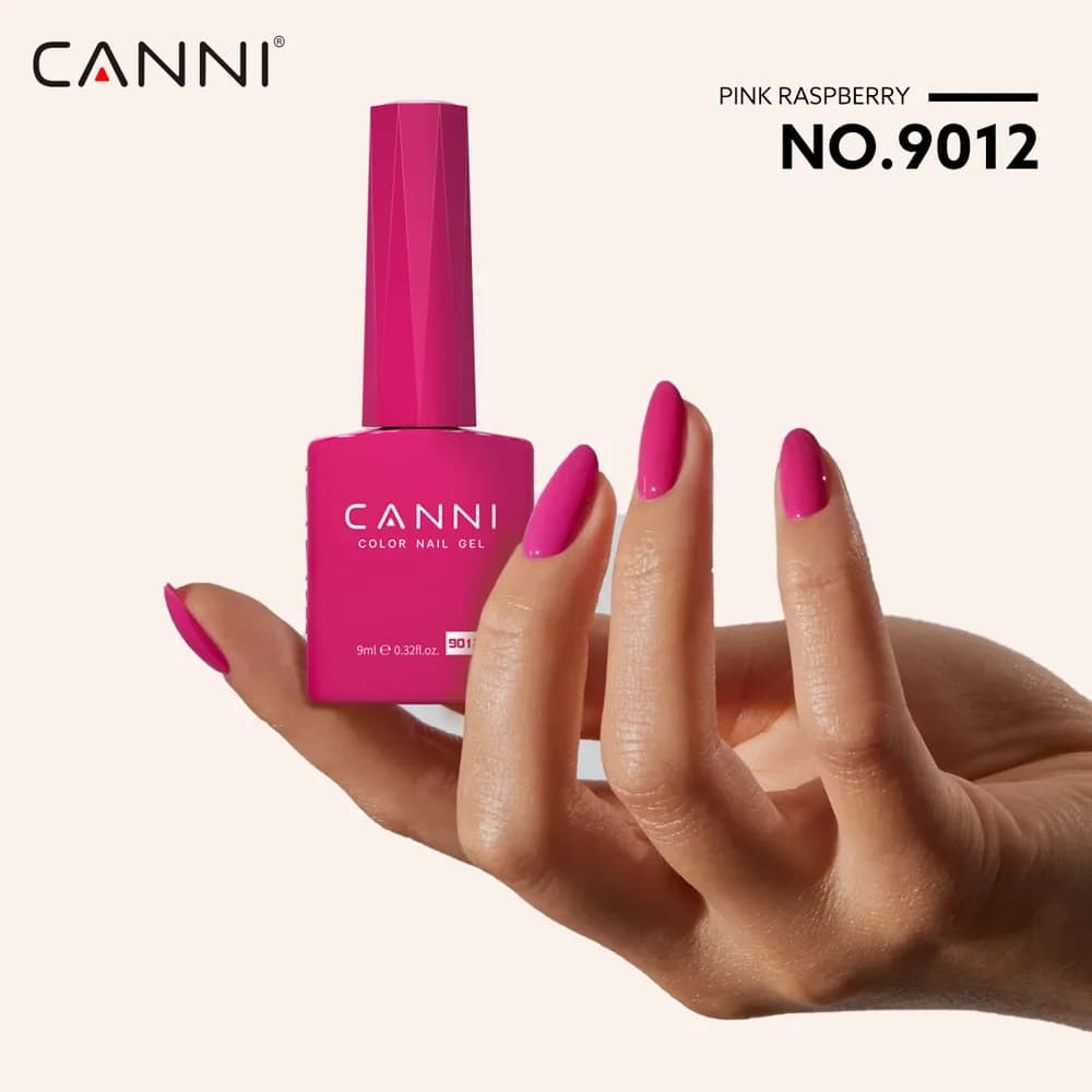 CANNI 9ml Smalto gel per unghie HEMA FREE Splendido colore rosa Soak Off UV LED Semi permanente Texture liscia Nail Art Manicure # 9012