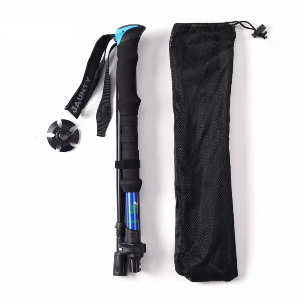 Aluminium Trekking Sticks for Exterior with Quick Closure, 4 Sections, Ultralight Telescopic Man Stroller Sticks