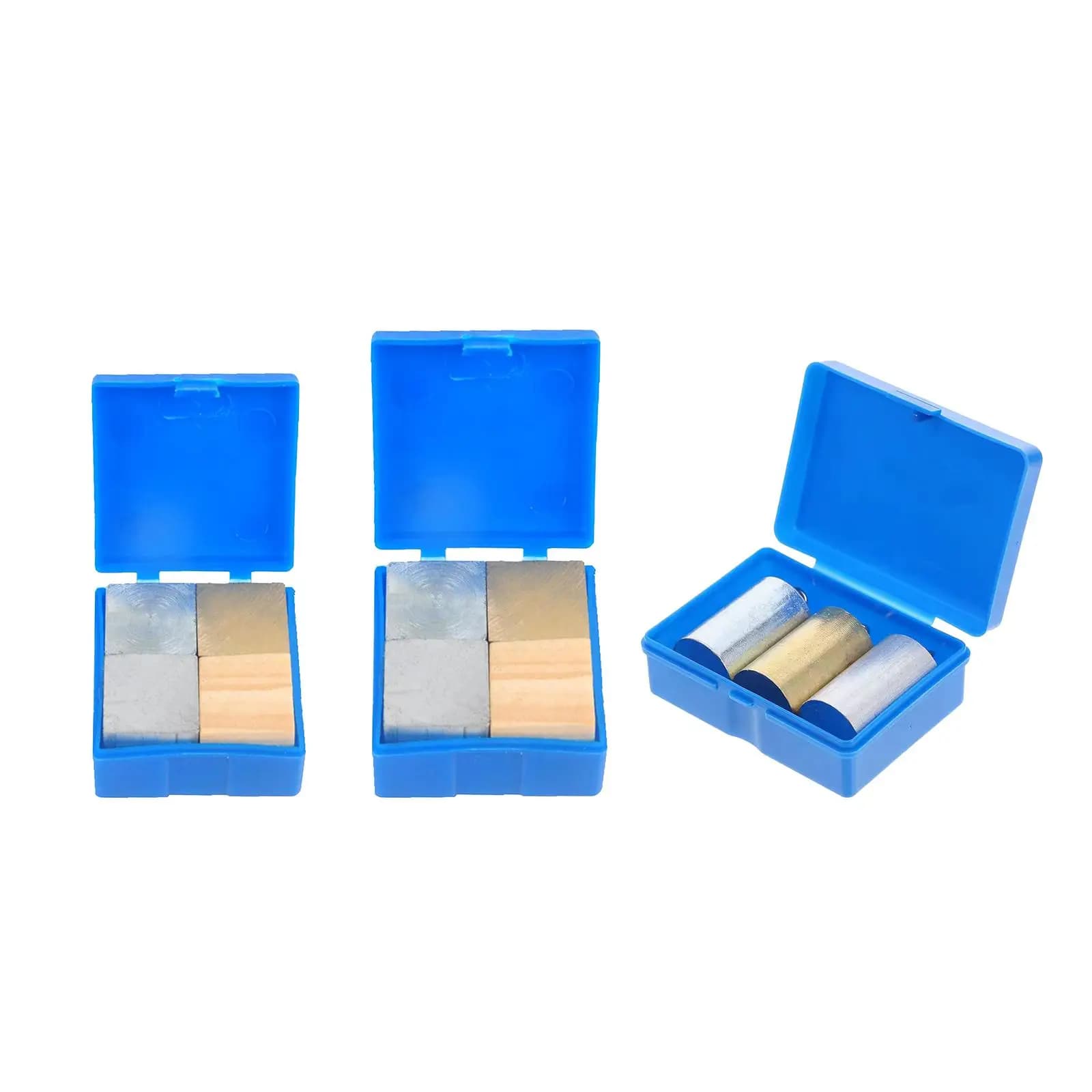 Metal Density Blocks Copper Iron Aluminum Wood High Density Block Teaching Tools Lab Equipment for Specific Collectible
