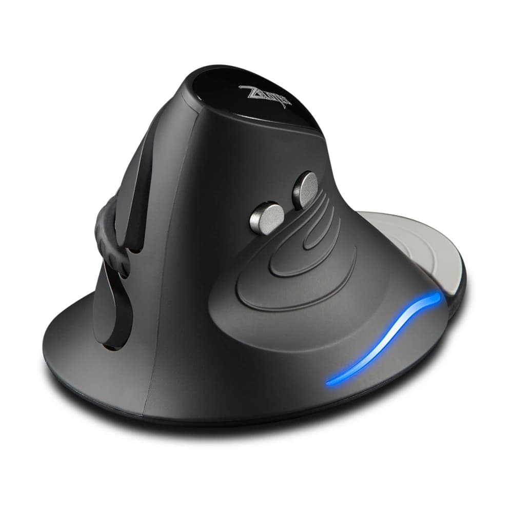 ZELOTES F-17 Mouse verticale Mouse da gioco wireless da 2,4 GHz Mouse ottico ergonomico a 6 tasti con 3 DPI regolabili per PC portatile