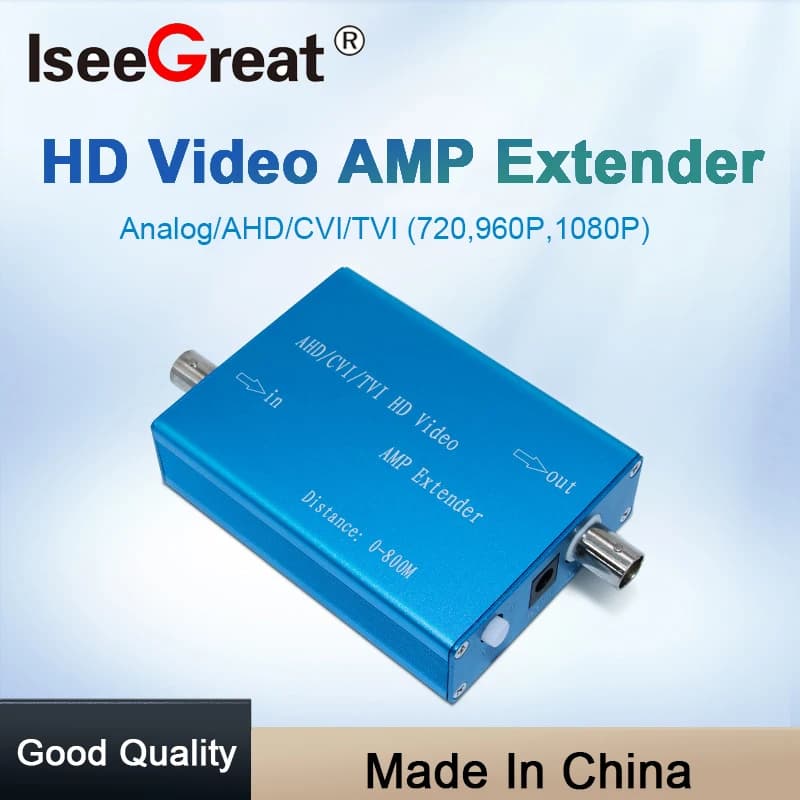 Coaxial cable AHD/TVI/CVI/CVBS 1080P Video amplifier extends for CCTV camera system HD signal transmission 800M