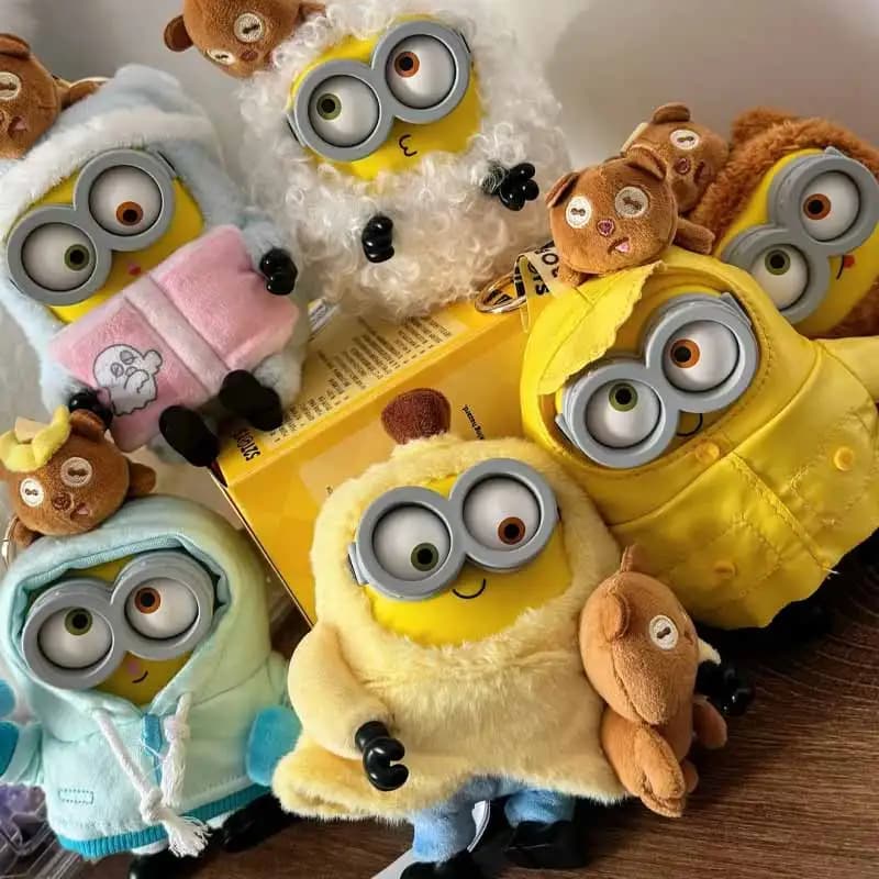 52 giocattoli Bob & Tim Minions Better Toggther Series Blind Box Giocattolo alla moda Ornamento Bambola carina Zaino Ciondolo Scatola misteriosa Regalo a sorpresa
