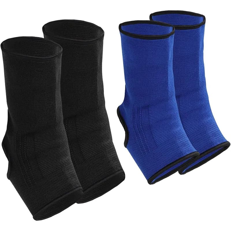 2 paia di maniche per caviglia a compressione Muay Thai tutore per piedi tutore per caviglia da boxe supporto per caviglia traspirante cinturino di protezione per caviglie