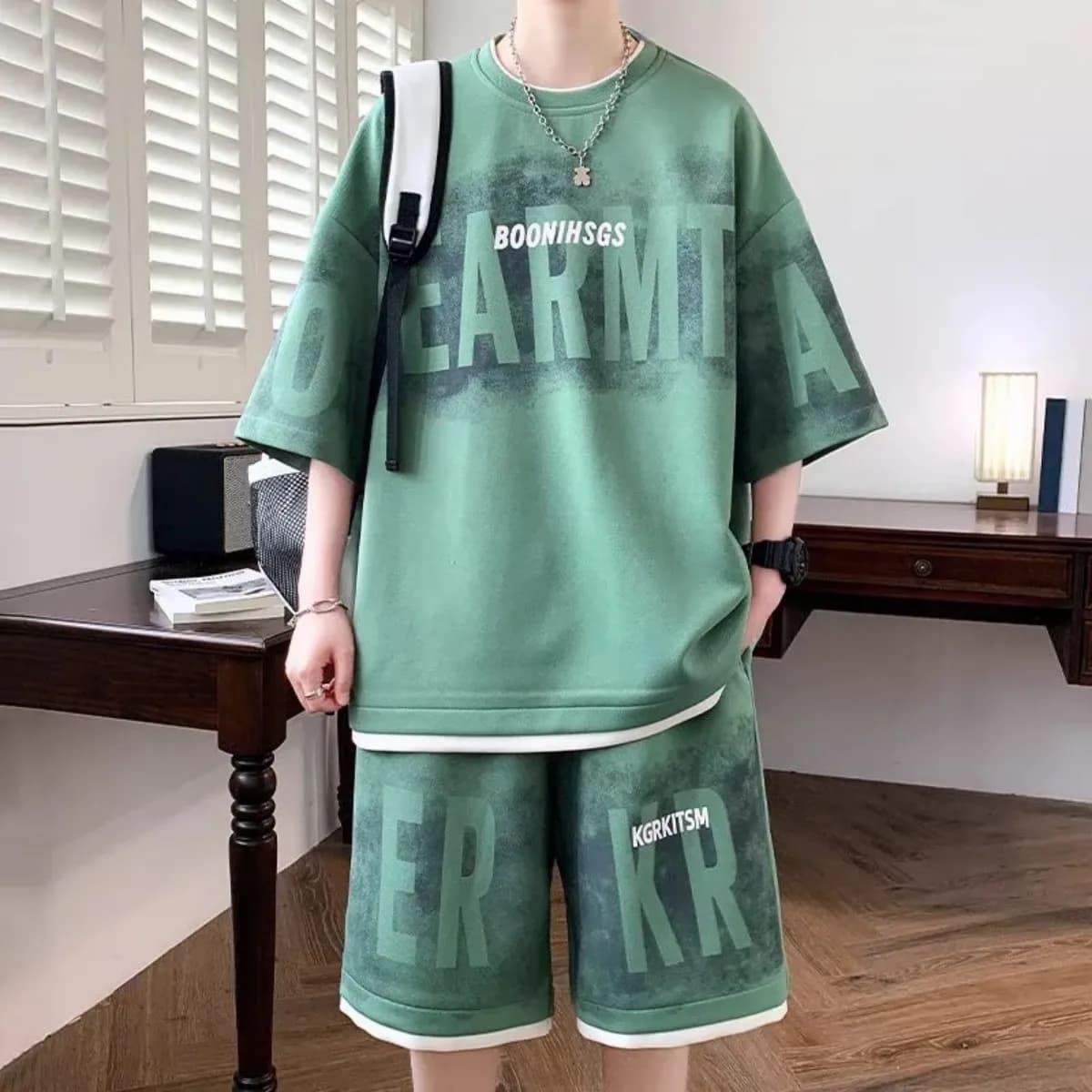 Complete Summer 2026 by Man: Set with 3D Print in Letters, for a Casual and Fashion Look, Comfortable and Soft