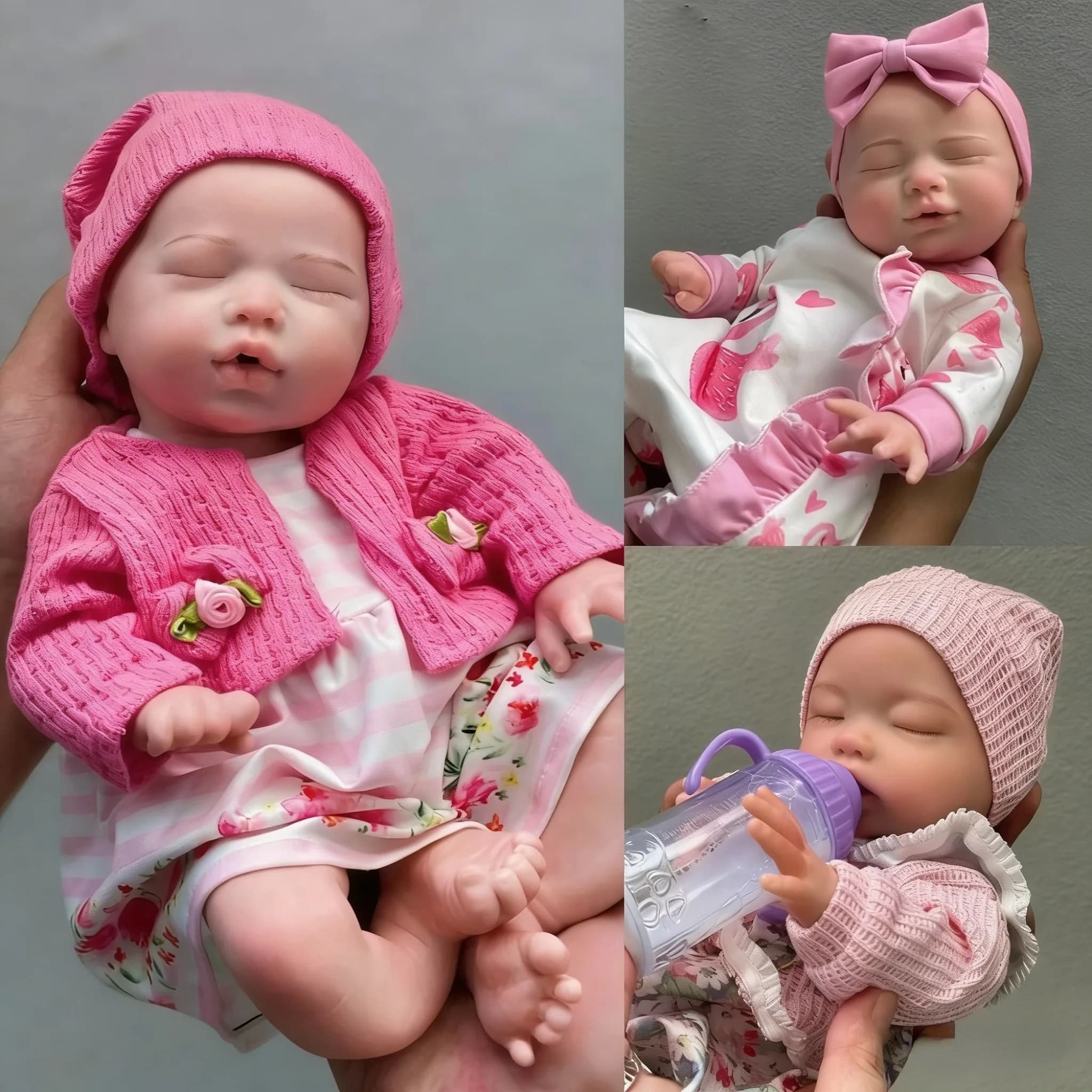 Aizwa1 Bambola Reborn da 13 Pollici Fatta a Mano in Silicone, Bambola Neonato Morbida al Tatto per Regali di Compleanno