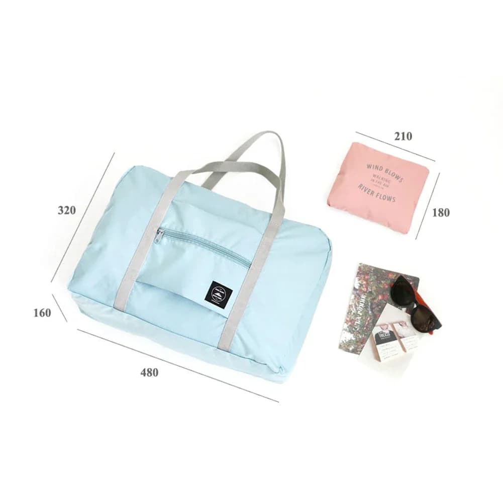 Portable and lightweight travel bag, large capacity sports and fitness bag, folding portable portable boarding bag