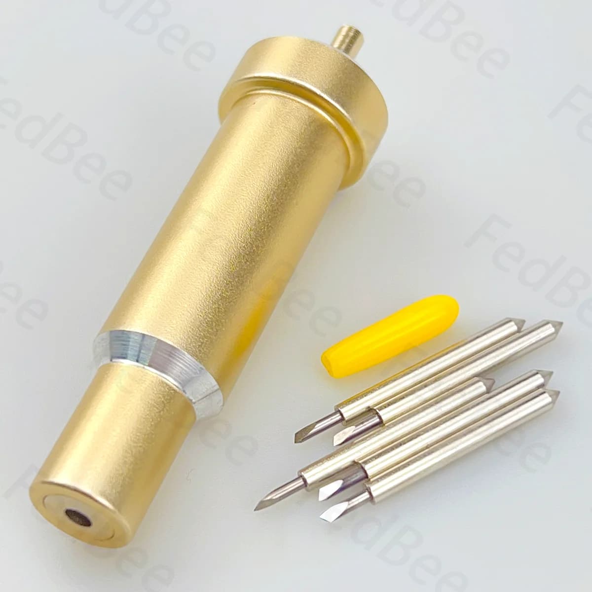 5 pezzi 30 ° Lama da taglio in vinile e 1 alloggiamento per Cricut Maker 3 4 Explore 3 Air Venture Gold Holder