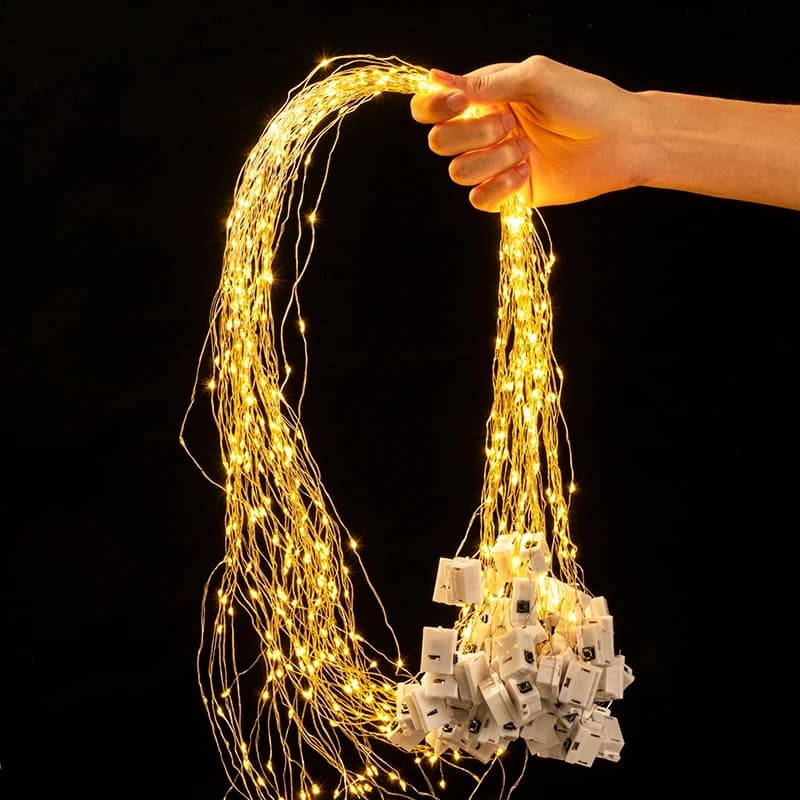 Copper Wire Battery Box Garland LED Wedding Decoration for Home Decoration Fairy for Party Decoration 1mm/2mm/3mmString Light