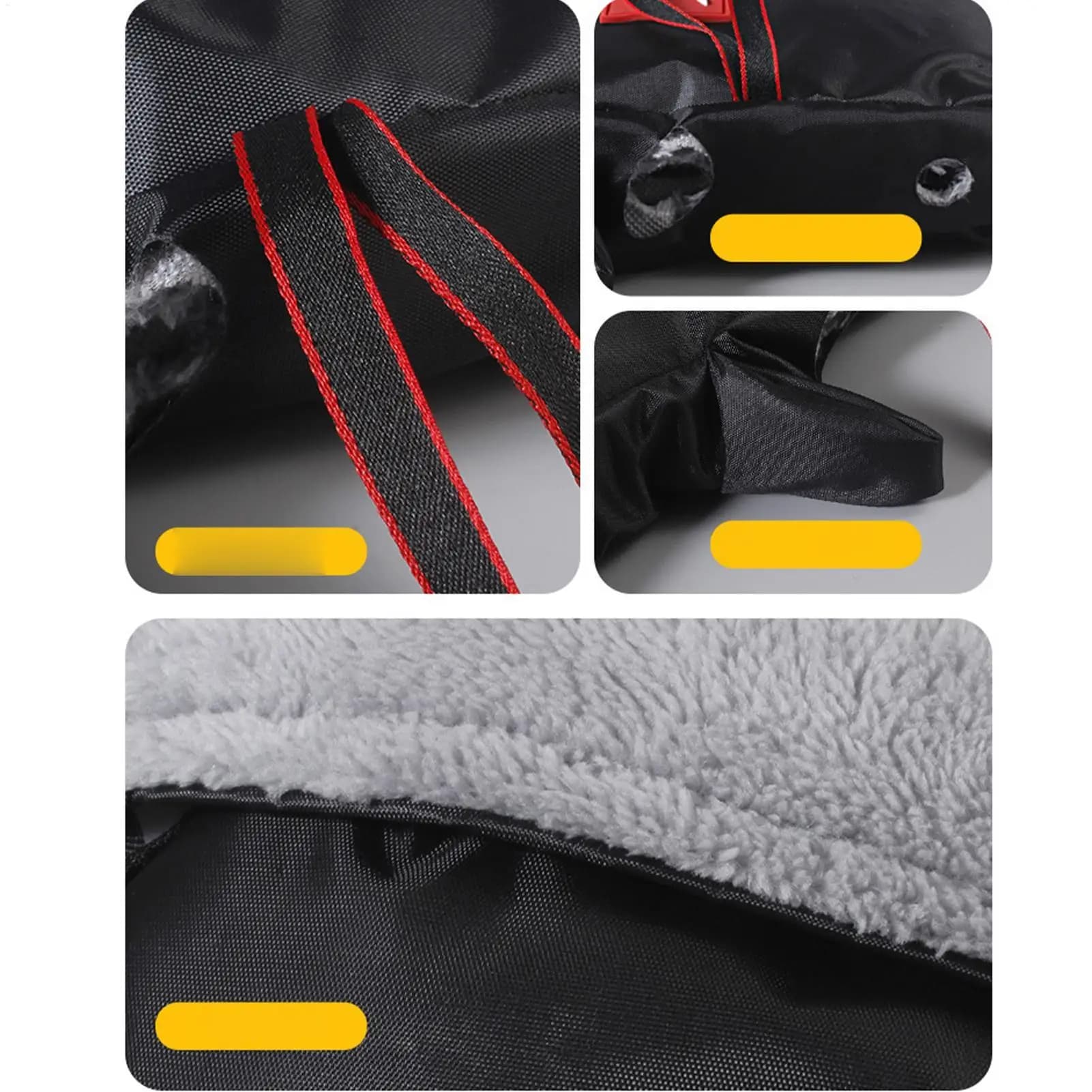 Guanti da manubrio per moto Guanti protettivi isolati antivento Manicotti impermeabili per motociclismo Mountain bike