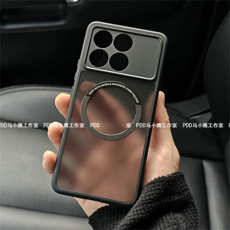 Custodia magnetica per Xiaomi POCO X6 Pro, compatibile con MagSafe, trasparente opaca, per Poco X6Pro 5G, protezione antiurto