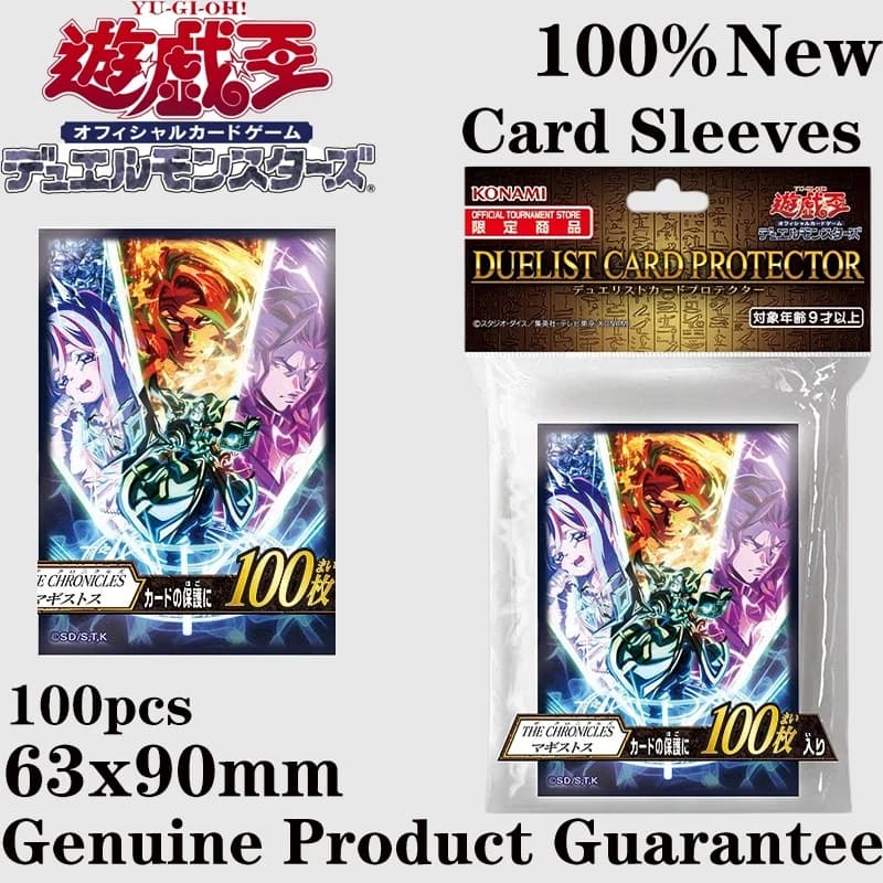 Nuovo Yu-Gi-Oh! 2026 Custodie Protettive Ufficiali per Carte Serie Chronicle 100 Pezzi Edizione Limitata Crowely Aleister Magistus, Regalo Anime