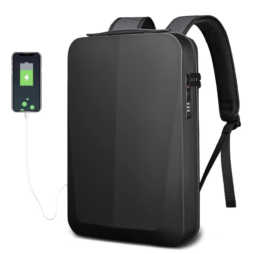 Zaino per laptop da 15,6 pollici Zaino da viaggio espandibile Antifurto Blocco TSA Impermeabile con porta di ricarica USB Zaino