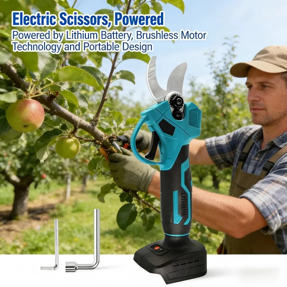 Electric pruning shears without 30 mm battery brushes Tool for cutting shaft bonsai Electric tool for cutting branches for battery Makita 18V