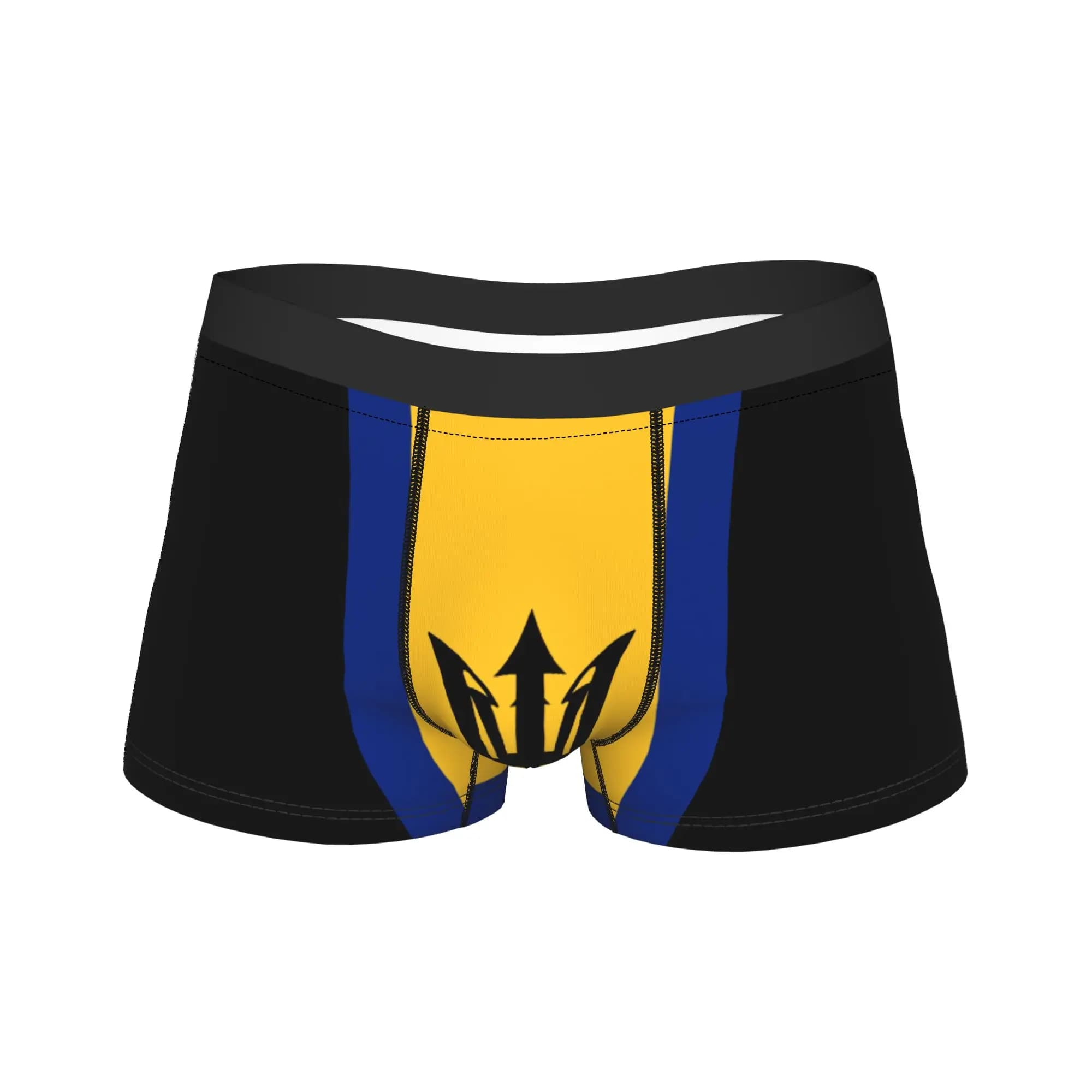 Barbados Flag Emblem Boxershorts 3D Pouch Underwear Hot Sale Print Shorts Briefs Comfortable Men Underpants Big Size 2XL