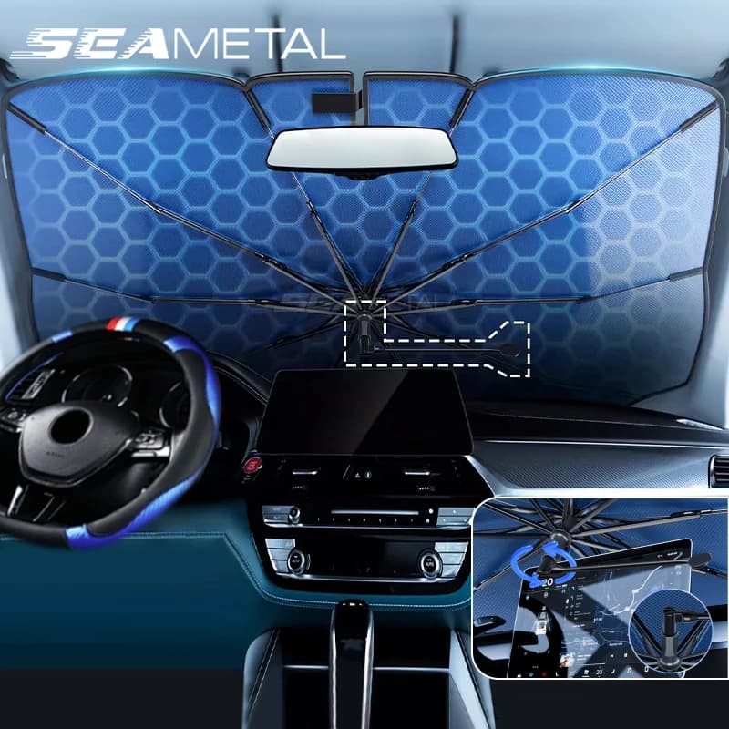 Sunscreen Cover for Auto Solar Protection for Front Window Indoor For Summer Sun Curtain Accessories for Automatic Umbrella Block
