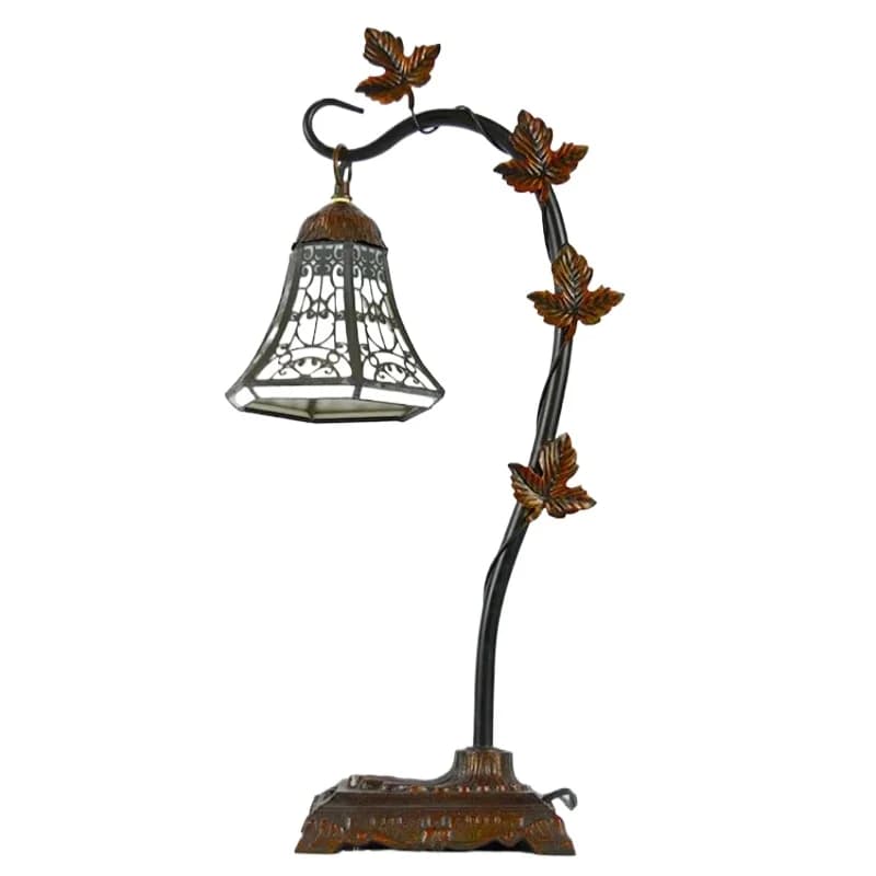 Lampada da scrivania in vetro colorato per illuminazione domestica da 6 pollici Lampada da scrivania antica per la casa