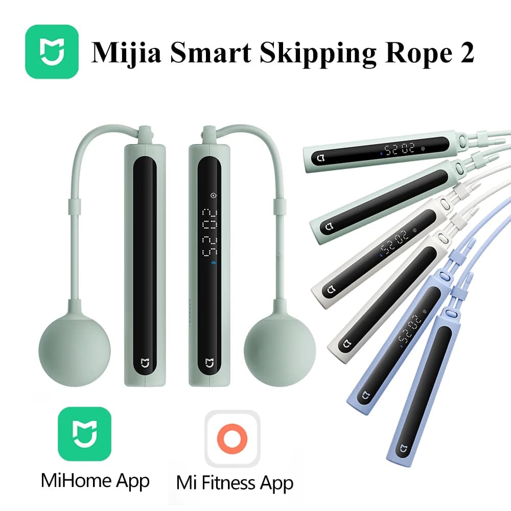 Mijia 2 Smart Jumping Cord with Digital Display and Counting, Compatible with MiHome and MiFitness Apps
