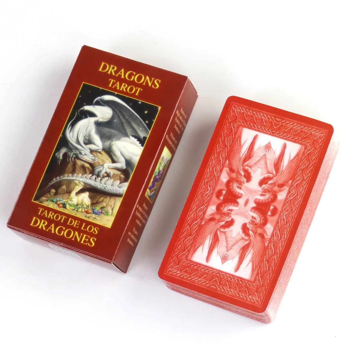 I tarocchi vintage dei draghi da 10,3 * 6 cm 78 carte dei tarocchi vintage fanno un buon uso dei draghi nella loro varie guardie