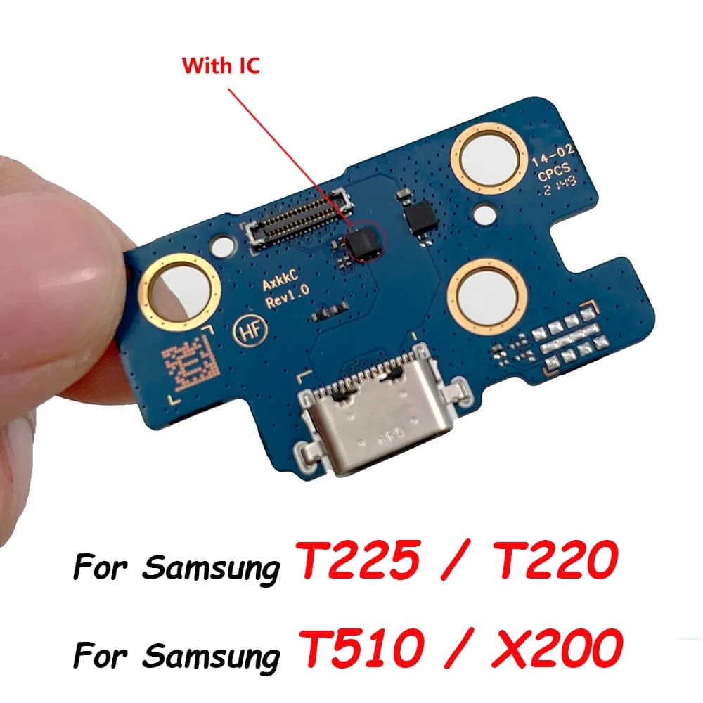 Cavo flessibile per porta connettore dock per caricabatterie USB per Samsung T515 T220 T225 X200 con parti di ricambio per microfono