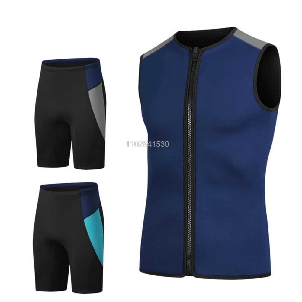 Muta Subacquea 3MM con Zip Frontale per Uomo e Donna, in Neoprene a Manica Corta per Surf, Immersioni, Nuoto e Snorkeling