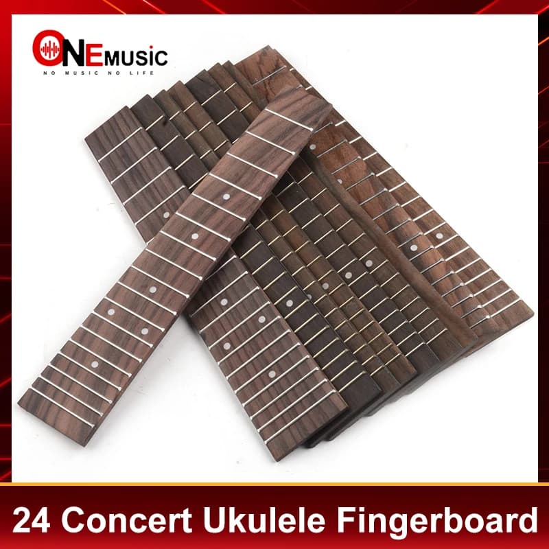 5 Pezzi Tastiera per Ukulele da Concerto 24 Tasti con Punti da 4MM, 18 Tasti in Palissandro, Ricambio per Tastiera di Chitarra UK